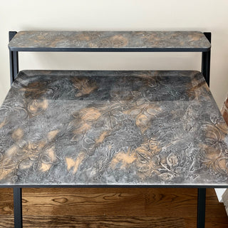 Venetian Plaster Floral Desk