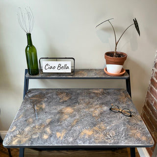 Venetian Plaster Floral Desk